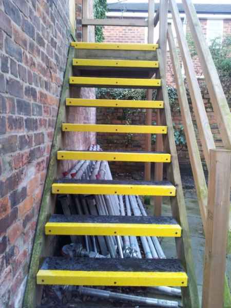 Stair Treads on Timber External Staircase