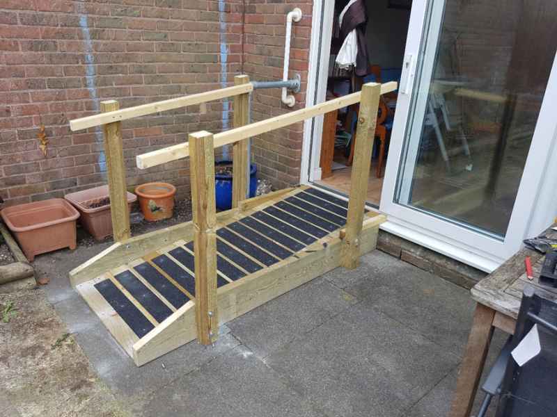 90mm Black Anti slip strips for garden ramp