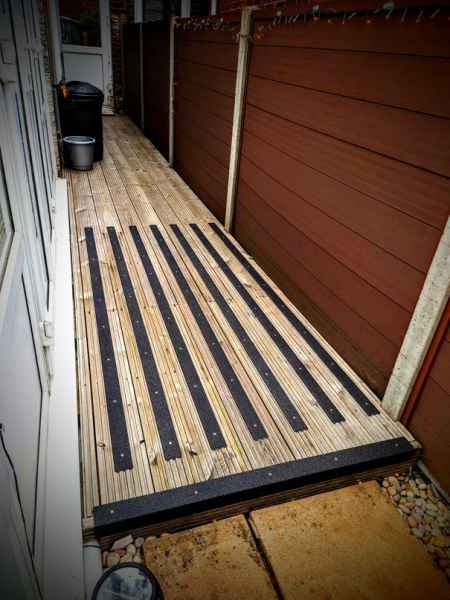Andrew C - Non Slip Decking Strips Black on Decking