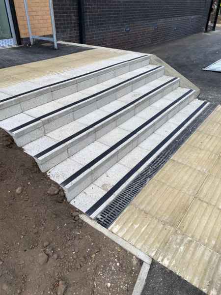 Craig M - Non Slip Decking Strips Black on Stone Steps