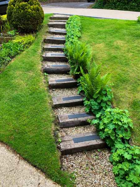 Paul F - Non Slip Decking Strips Black on Wooden Steps