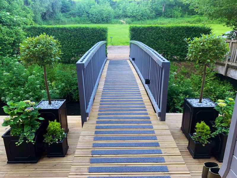 Julian H - Non Slip Decking Strip Black Dune Colourdec on Bridge Decking