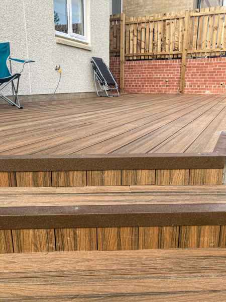 Fine Grit Anti Slip Stair Nosing Brown