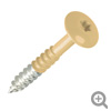 coloured top stainless steel torx head screws buff