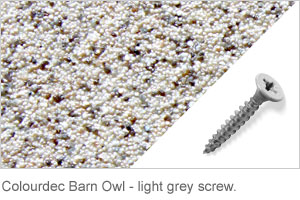 Colourdec Barnowl - light grey screw.
