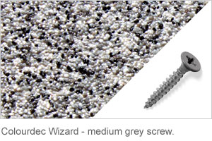 Colourdec Wizard - medium grey screw.