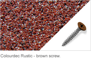 Colourdec Rustic - brown screw.