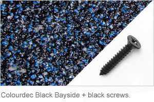 Colourdec Black Bayside - black screw.