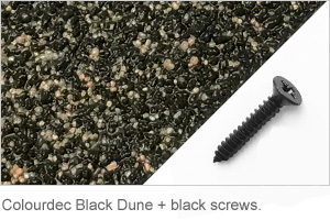 Colourdec Black Dune - free black screws.