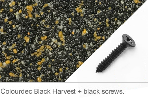 Colourdec Black Harvest - free black screws.