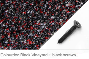 Colourdec Black Vineyard - black screw.