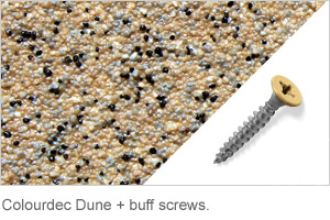 Colourdec Dune - free buff screws.