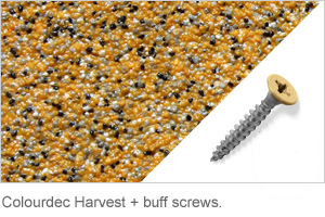 Colourdec Harvest - free buff screws.