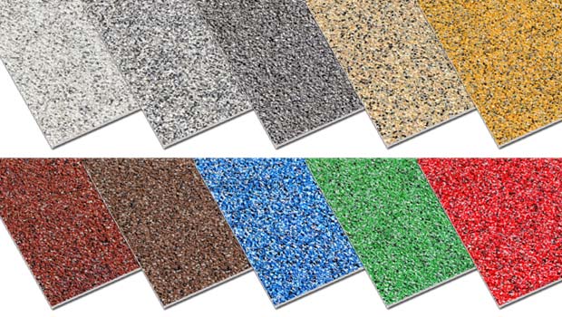 Anti slip floor sheet Colourdec multi-colour range.