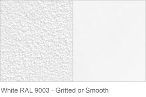 White RAL 9003 - Gritted or Smooth finish