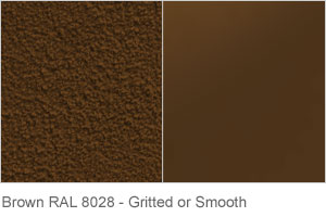Brown RAL 8028 - Gritted or Smooth finish