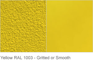 Yellow RAL 1003 - Gritted or Smooth finish