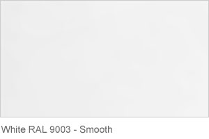 Stair Riser Plates - White, smooth finish.