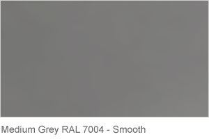 Stair Riser Plates - Medium Grey, smooth finish.