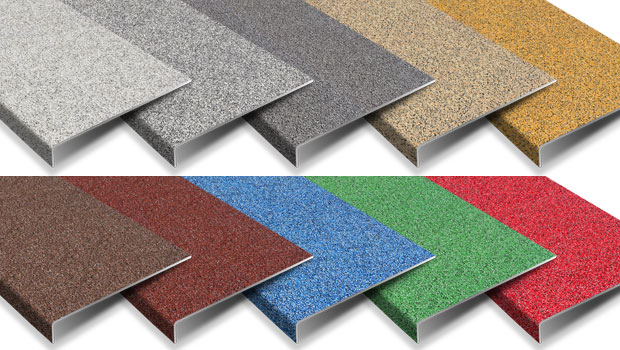 Anti slip stair tread covers Colourdec range by safe tread.