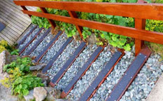 Photo gallery - decking strips, step strips.