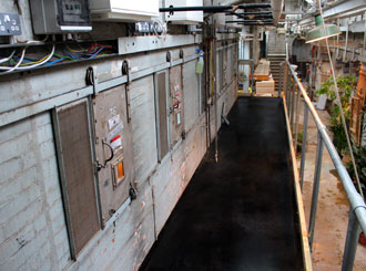 9. The application of non-slip flat sheeting ensures the wash down area is safe.