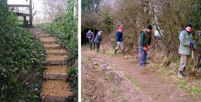 3 the volunteer group clearing countryside walks and pathways