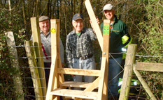 non slip decking strips on countryside stile pathways and bridges
