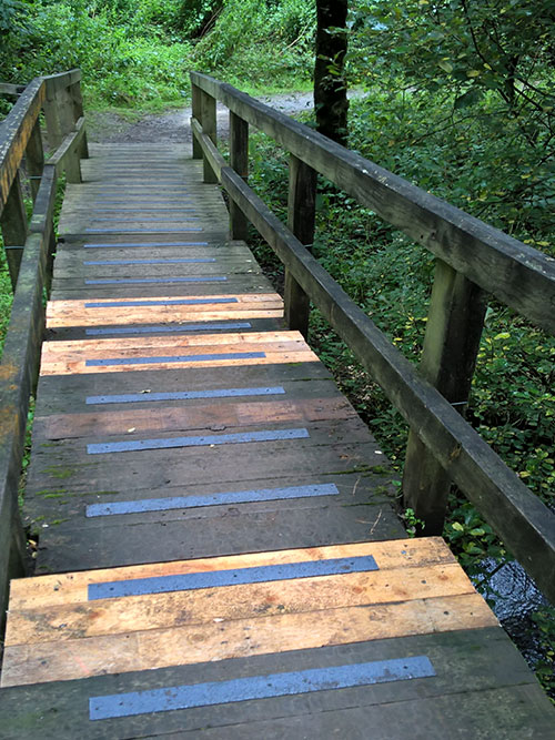 Safe Tread non slip decking strips were the most suitable solution for the Nature Reserve in Allerdale, Cumbria.