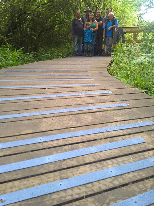 Volunteers meet to identify and prioritise practical conservation tasks maintenance and improvements.