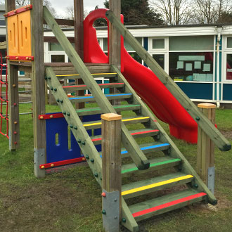 Fun with colour: more examples of School playgrounds with Anti Slip Decking Strips.