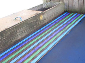 Health and Safety were consulted on fine grit suitability...