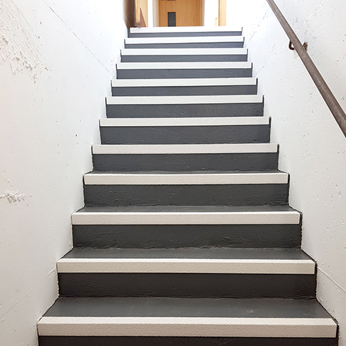 For use on all school interior or exterior stairs, apply to nearly any substrate. Simply screw to fit.