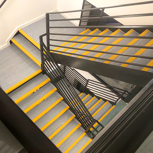 Bright colours help DDA compliance, allowing sufficient visual contrast for use by the partially sighted.