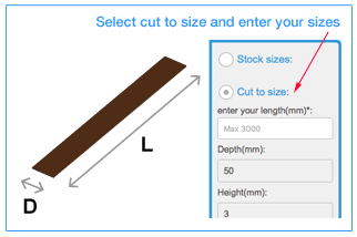 Decking Strips - cut to your sizes.