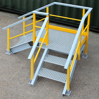 Step over industrial machinery, gutters and walls without compromising health and safety.