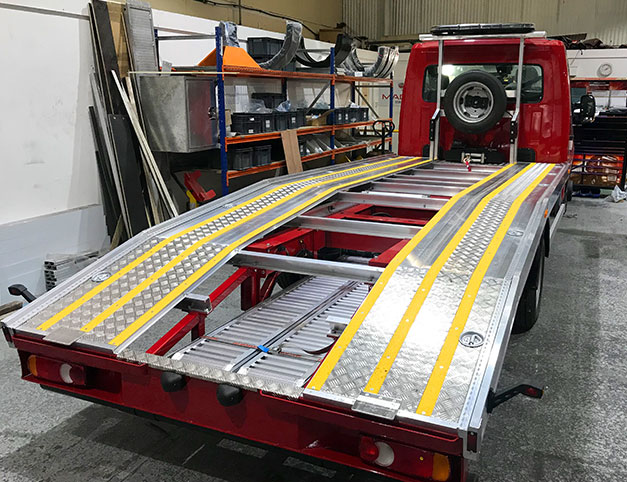 “Non slip Decking Strips, fitted to a car transporter. This is the first time using this product, we found it perfect for this application and will be using again in the future.” S Dunnicliffe.
