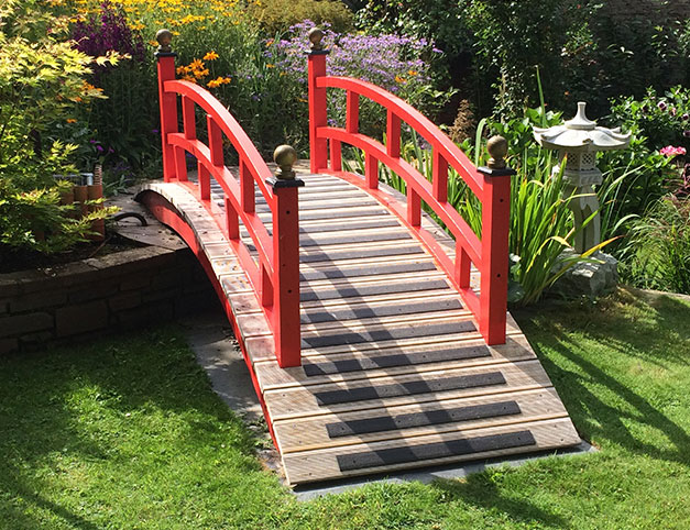 Improving safety on a stunning landscape garden design bridge.
