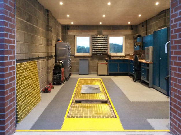 GRP Grating garage workshop inspection pit cover.