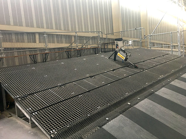 The gate was fitted to help with the BMX training for the Olympics in Rio.