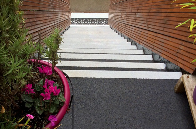 Create safe walkways for stairs and landings with anti-slip stair tread covers and stair tread landing covers.