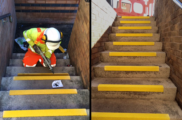 Stairs can be used immediately after installation.