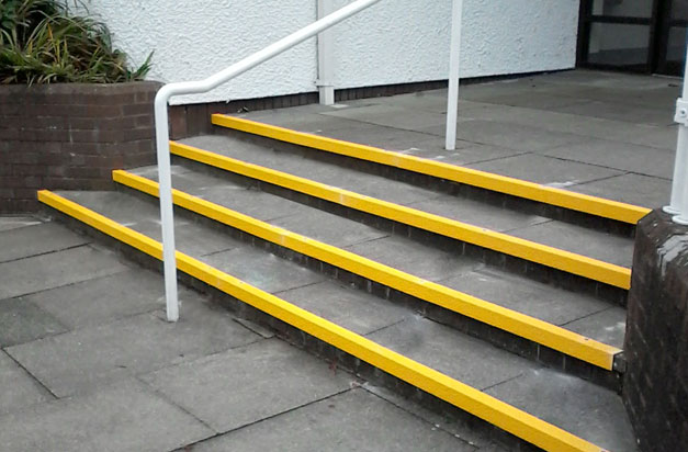 Anti slip stair nosings can be applied to any substrate.