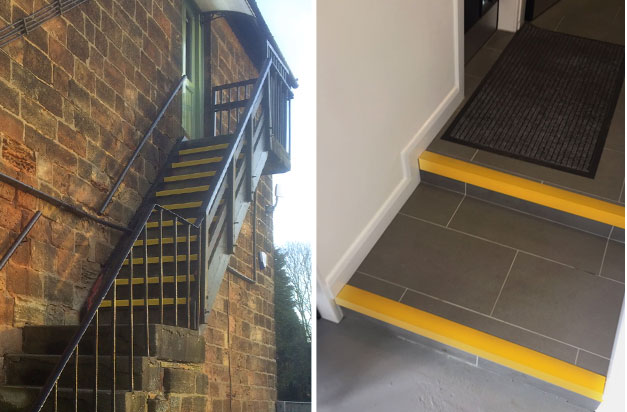 Anti-slip stair nosing perfect for external or internal use.