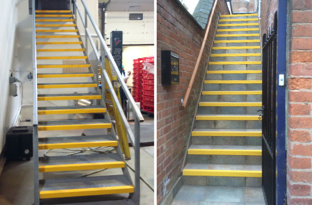 Anti-slip stair nosing can withstand the rigours of industrial, commercial & public environments.