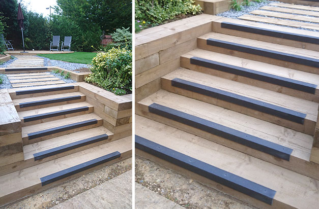 “Very pleased with our non slip nosing for our DIY garden project.” WM.