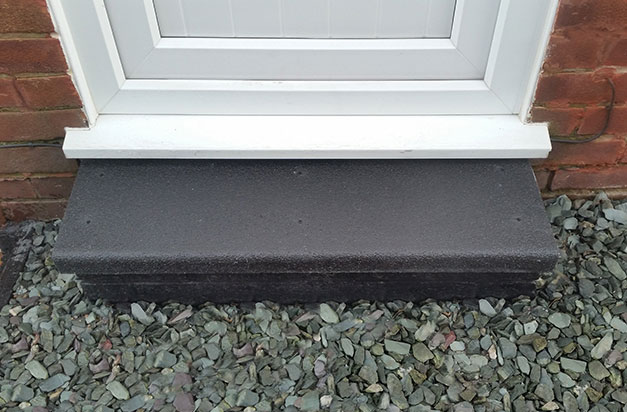 “It may be a small job compared to many, but important non the less. The back door step is now safe for disabled and elderly people to use in the rain or even when it hail stoned.” C Hope.