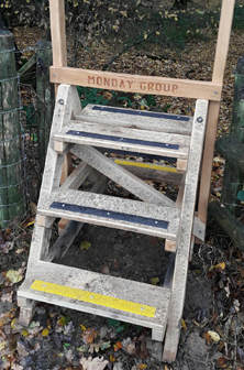 Non-slip decking strips country paths bridges walkways.