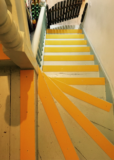 non-slip decking strips doorway entrance.