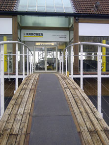 Anti-slip floor sheets for walkway